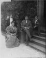 Booker T. Washington with third wife Margaret James Murray and his two sons.