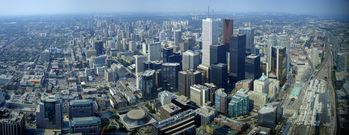 View of downtown Toronto from the CN Tower