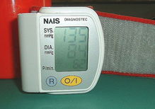 A sphygmomanometer, a device used for measuring arterial pressure.