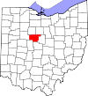 State map highlighting Marion County