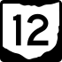 State Route 12 marker
