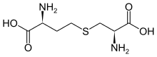 Skeletal formula of cystathionine