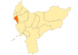 Location within West Kalimantan