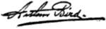 Signature of Arthur Homer Bird.png