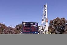 Long Tom Rocket on Display in Woomera, South Australia