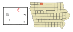 Location of Dolliver, Iowa