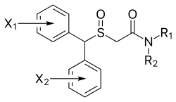 Modafinil analogs 1.svg