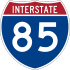 Interstate 85 marker