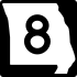 Route 8 marker
