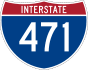 Interstate 471 marker