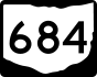 State Route 684 marker