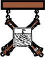 Former US Army Artillery Qualification Badge.png