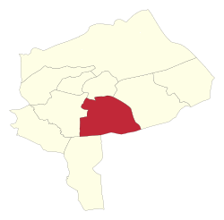 Location of Mehriz in Yazd Province