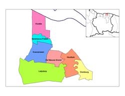 Map showing resorts in Wanica District..mw-parser-output .legend{page-break-inside:avoid;break-inside:avoid-column}.mw-parser-output .legend-color{display:inline-block;min-width:1.25em;height:1.25em;line-height:1.25;margin:1px 0;text-align:center;border:1px solid black;background-color:transparent;color:black}.mw-parser-output .legend-text{}   Lelydorp