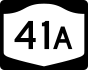 New York State Route 41A marker