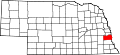 State map highlighting Cass County