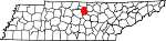 State map highlighting Smith County