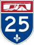 Autoroute 25 shield