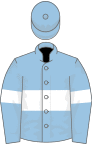 Light blue, white hoop and armlets