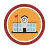 Round Landmark School Icon - Transparent.svg