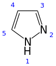 Skeletal formula with numbers