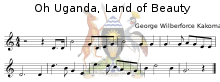 Ugandan Anthem Music Sheet.InstrumentalSimple.svg