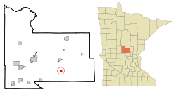 Location of Buckman, Minnesota