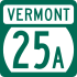 Vermont Route 25A marker