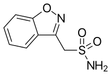 Zonisamide structure.svg