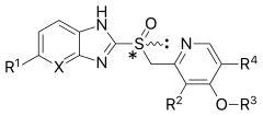 Proton pump inhibitors structure.svg