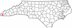 Location of Murphy, North Carolina