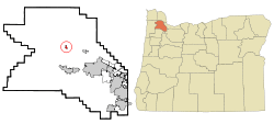 Location in Oregon
