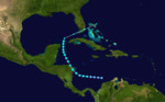 1916 Atlantic tropical storm 15 track.png