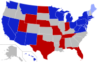 Class 1 US Senators by State & Party