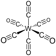 Tungsten hexacarbonyl.svg