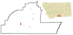 Location of Red Lodge, Montana