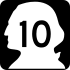State Route 10 marker