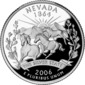 Nevada quarter dollar coin