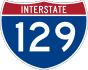 Interstate 129 marker