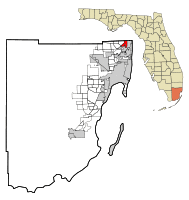 Location in Miami-Dade County and the state of Florida