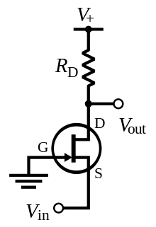 N-channel JFET common gate.svg