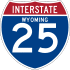Interstate 25 marker