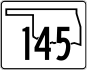 State Highway 145 marker