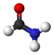 Ball and stick model of formamide