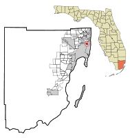 Location in Miami-Dade County and the state of Florida