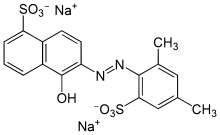 Kekulé, canonical skeletal formula of scarlet GN ((6E)-6-hydrazinylidene)
