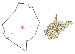 Location of Addison (Webster Springs) in Webster County, West Virginia.