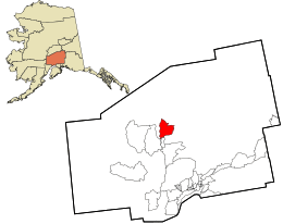 Location in Matanuska-Susitna Borough and the state of Alaska.