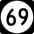 Mississippi Highway 69 marker