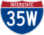 Interstate 35W marker